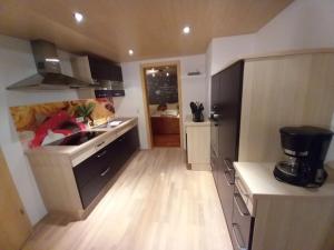Kuchyň nebo kuchyňský kout v ubytování Ferienwohnung an der Alfenz + 10 fotografií