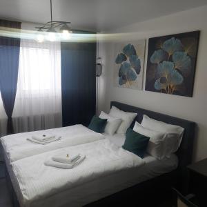 Postel nebo postele na pokoji v ubytování APARTMAN POZORISTE Penthaus