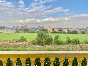 Flip apartment في القاهرة: اطلاله على حقل اخضر من بلكونه