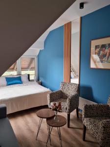 Ένα ή περισσότερα κρεβάτια σε δωμάτιο στο Apartman Pile