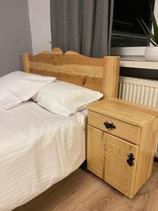 Posteľ alebo postele v izbe v ubytovaní EXPO KRUPÓWKI 60 APARTMENT