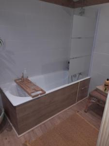 Koupelna v ubytování chambre du jura