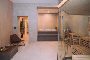 Posezení v ubytování Luxury wellness apartment SHA
