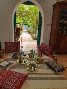 Istumisnurk majutusasutuses Riad Zidania