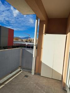 Balkón nebo terasa v ubytování Delta apartment City kvart