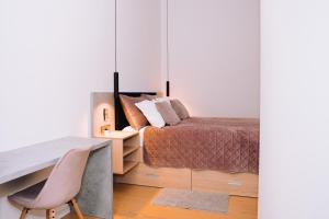 Postel nebo postele na pokoji v ubytování Luxury wellness apartment SHA