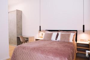 Postel nebo postele na pokoji v ubytování Luxury wellness apartment SHA