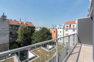 Balkón alebo terasa v ubytovaní Neu und hell in zentraler Ruhelage mit Parkplatz