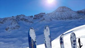 冬天的Chalet Sanset