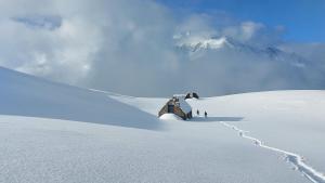 冬天的Chalet Sanset