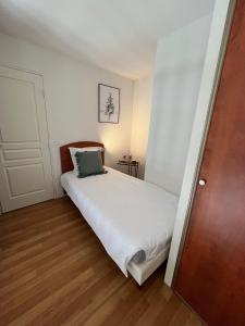Posteľ alebo postele v izbe v ubytovaní La Mongie magnifique Appart 7 pers vue pistes, piscine, wifi, salle de sport