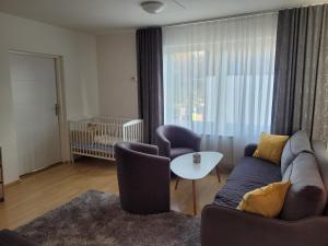 Posezení v ubytování Apartman centrum v súkromí Reštaurácia U Jakuba