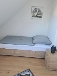 Postel nebo postele na pokoji v ubytování Stadtloft
