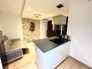 a kitchen with a sink and a counter top at GUEST-K President - Grenoble Centre in Grenoble