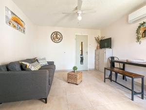 Televízia a/alebo spoločenská miestnosť v ubytovaní Appartement avec CLIMATISATION, proche golf et île des loisirs