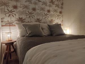 Posteľ alebo postele v izbe v ubytovaní Appartement cosy Saint Lary village