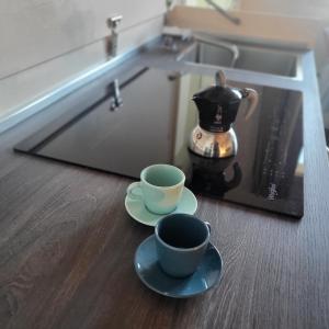 Príslušenstvo na prípravu kávy alebo čaju v ubytovaní Villa Tilly