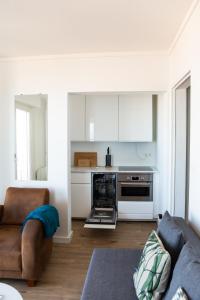 Η κουζίνα ή μικρή κουζίνα στο Appartement en bord de mer avec vue exceptionnelle +6 φωτογραφίες