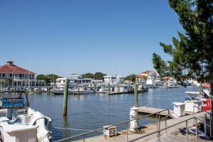 a bunch of boats docked in a marina at Inn at Camachee Harbor Deluxe 19 in Saint Augustine