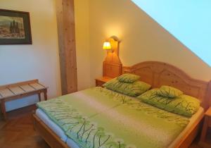 Una cama o camas en una habitación de Hotel Svatý Tomáš