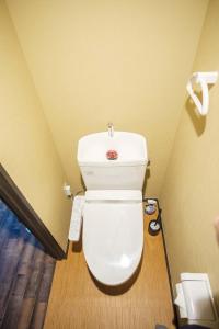 a bathroom with a white toilet in a room at 久宿　琉璃子 in Kyoto
