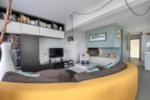 Posedenie v ubytovaní Maison d’Architecte Face Mer à la Plaine sur Mer