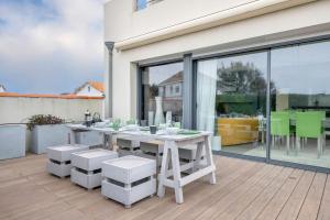 Balkón alebo terasa v ubytovaní Maison d’Architecte Face Mer à la Plaine sur Mer