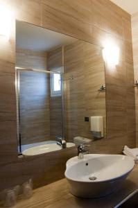 Koupelna v ubytování Hotel Olympos