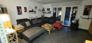 Χώρος καθιστικού στο Gemütliches Gästezimmer an der Bergstraße Hessen