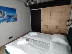 Posteľ alebo postele v izbe v ubytovaní Apartament 413 Biała Perła