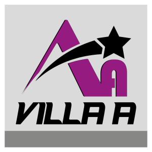 a logo for a video streaming company with a star at Villa A in Galle