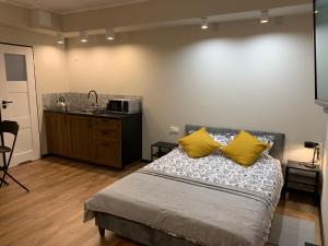 Posteľ alebo postele v izbe v ubytovaní APARTAMENT WILEŃSKA #free parking, self check-in