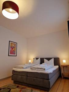 Postel nebo postele na pokoji v ubytování Zum Jakobi 5