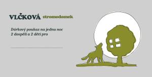 Půdorys ubytování Stromodomek Vlčková