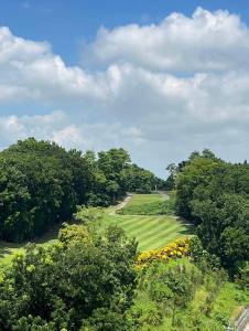 - Vistas a un campo de golf con árboles en 鳳梨之家, en Lung-yen-chai