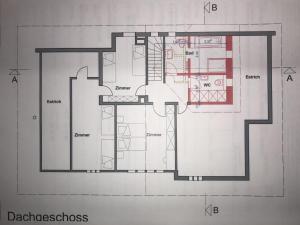Planul etajului la Apartment Bärggeist by Interhome