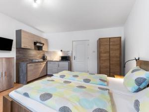 Posteľ alebo postele v izbe v ubytovaní Studio Harrachov 611-2 by Interhome