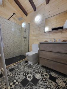 Kúpeľňa v ubytovaní Casa Rural de Rafael Cabañas de Madera