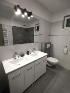 Koupelna v ubytování Rekreačný dom pod Smrekovom