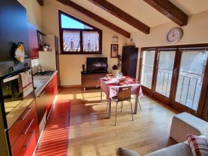 A kitchen or kitchenette at Saluzzo Historic Center Apartment