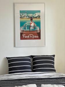 Posteľ alebo postele v izbe v ubytovaní Seafront - beautiful flat with aircon and comfortable loggia