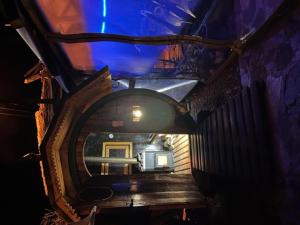 a view of a room through a mirror at Vila Milica Poganovo in Poganovo