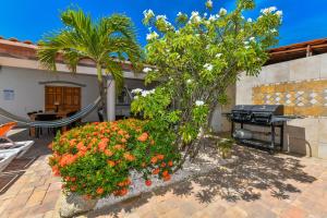 Villa Swiss Paradise with private pool外面的花园