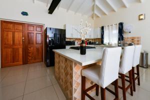 Villa Swiss Paradise with private pool的厨房或小厨房