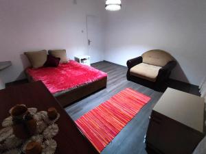 Voodi või voodid majutusasutuse Panonka apartman toas