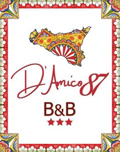 バゲリーアにあるB&B D'Amico87の凧付きバーベキューレストランの看板