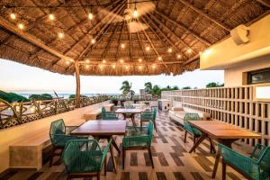 Restaurace v ubytování La Casona de Sisal Hotel