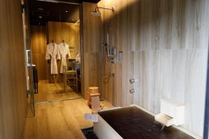 Koupelna v ubytování Tokachigawa Moor Onsen Seijyakubow