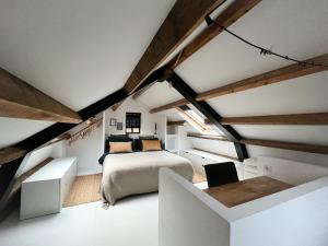 Guesthouse Rotterdam, tinyhouse nearby Kralingen客房内的一张或多张床位