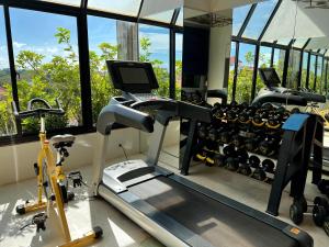 Fitness centrum a/nebo fitness zařízení v ubytování HARI Residence & Spa